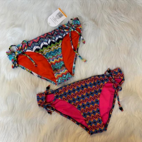 Bikini Womens Swim Bottoms Lot of 2 Jessica Simpson NEW - Picture 6 of 7